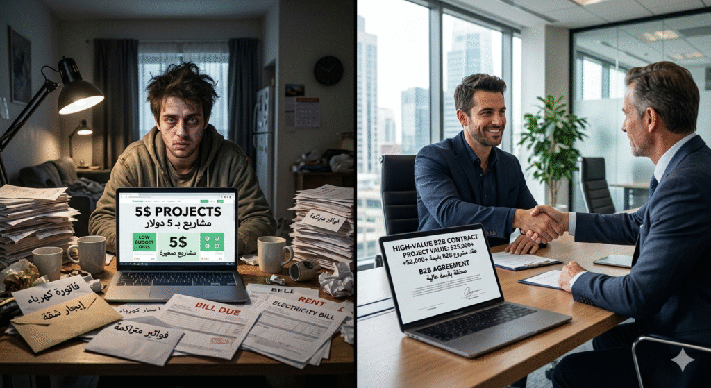 1775461032184-1024x559 العمل الحر في 2026: كيف تنجو من "مقبرة المنصات" وتبني دخلاً حقيقياً يسدد فواتيرك؟