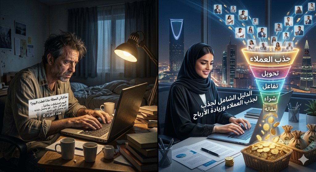 1775468624774-1024x559 التدوين البيعي في 2026: كيف تكتب مقالة تتحول إلى "مندوب مبيعات" يعمل نيابة عنك 24/7؟