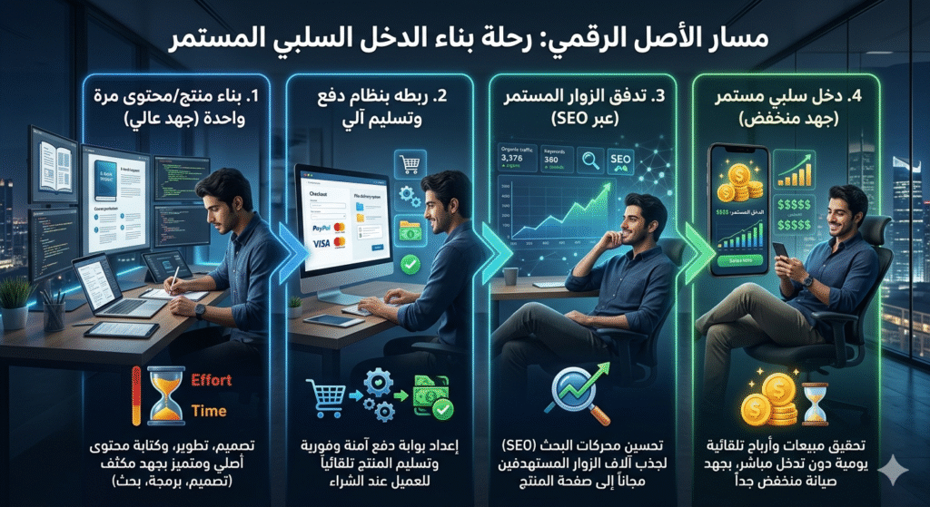 1775474571257-1024x559 خرافة "المال السهل": الدليل الواقعي لبناء دخل سلبي (Passive Income) في 2026 بدون رأس مال ضخم