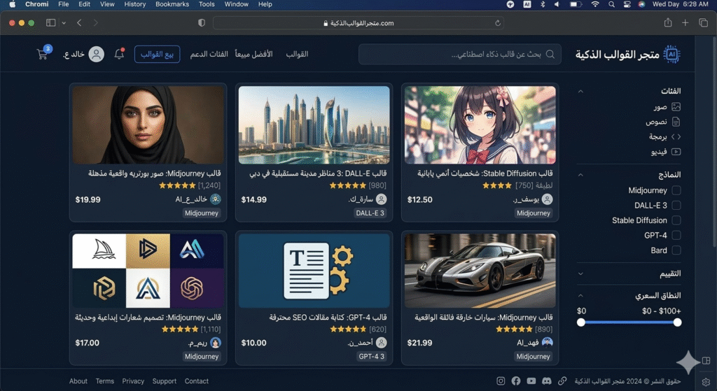 1773405714969-1024x559 بيع قوالب وأوامر الذكاء الاصطناعي (Prompts): كيف تحول الكلمات إلى أصول رقمية مربحة في 2026؟