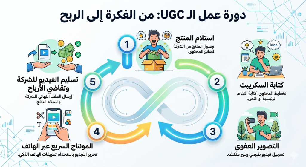 1775116577988-1024x559 ثورة الـ UGC في 2026: كيف تربح آلاف الدولارات من تصوير المنتجات بهاتفك (بدون استوديو)؟