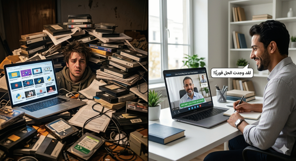 1775288126744-1024x559 كيف تبيع خبرتك في 2026 دون أن تسجل "كورسًا" مملاً؟ (دليل الاستشارات عالية القيمة)