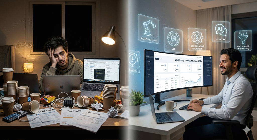 1775289383930-1024x559 العمل الحر في 2026: كيف تتحول من "مستقل مطحون" إلى "وكالة من شخص واحد" باستخدام الذكاء الاصطناعي؟