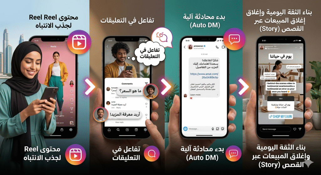 1775294126888-1024x559 الربح من إنستغرام في 2026: كيف تحول حسابك إلى "مندوب مبيعات آلي"؟ (بعيداً عن وهم المتابعين)