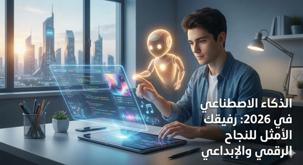 Gemini_Generated_Image_uztt53uztt53uztt-1024x559 الذكاء الاصطناعي في2026: رفيقك الأمثل للنجاح الرقمي والإبداعي