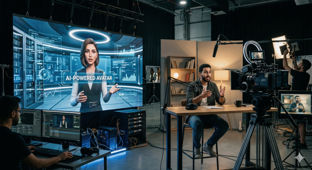 Gemini_Generated_Image_6b8tym6b8tym6b8t-1024x559 تحويل الأفاتار الذكي إلى آلة ربح: دليل 2026 الشامل لصناعة المحتوى على تيك توك وإنستغرام